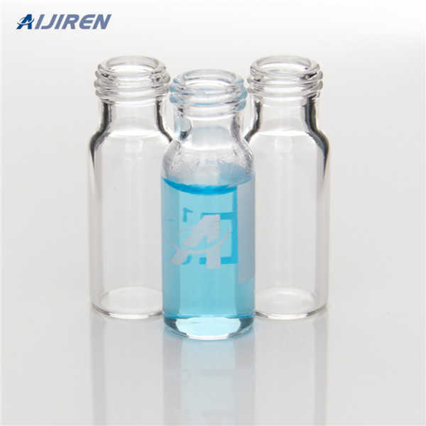 borosilicate autosampler glass vials silicone/PTFE bonded septa